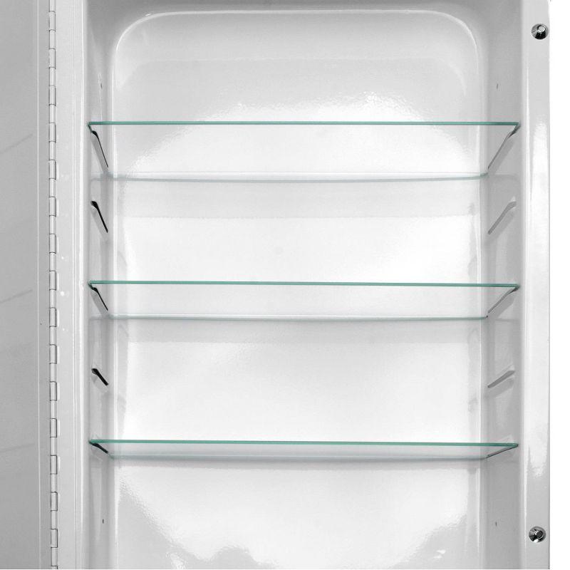 16" x 26" Metro Beaded Recessed Medicine Cabinet - Head West: Wall Mount, Polystyrene Frame, 3 Shelves