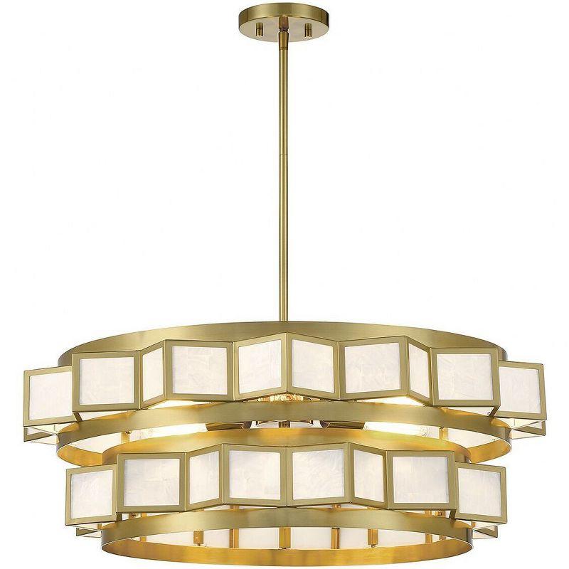 Gideon 6-Light Chandelier in Warm Brass