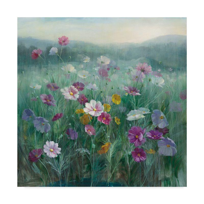 Trademark Fine Art -Danhui Nai 'Cosmos at Dawn' Canvas Art