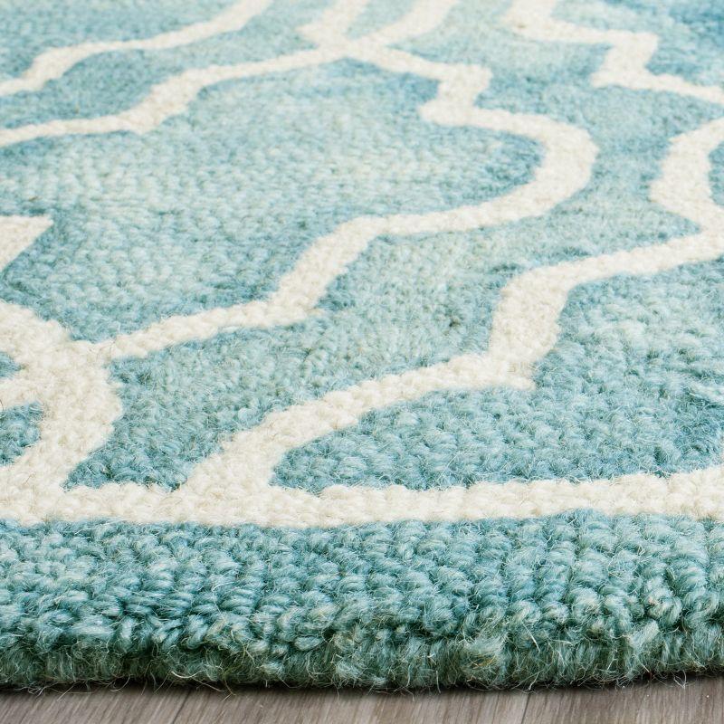 Dip Dye DDY539 Hand Tufted Indoor Accent Rug - Turquoise/Ivory - 2'6"x4' - Safavieh