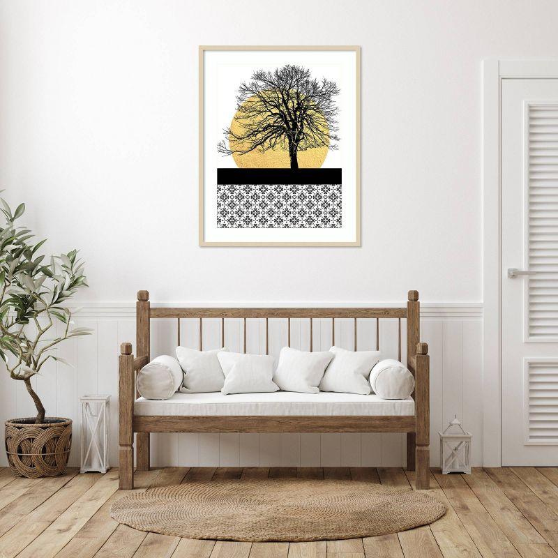 Amanti Art Yellow Moon Rising I by Regina Morre Wood Framed Wall Art Print