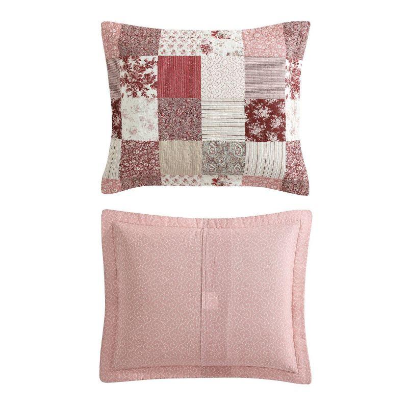 Laura Ashley Celina Patchwork Cotton Reversible Quilt Set