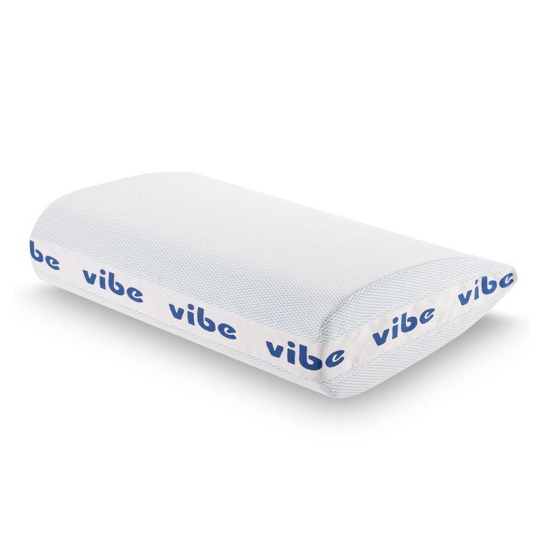 Vibe Smart Edge Multi-Position Gel Infused Memory Foam Pillow, Standard Size