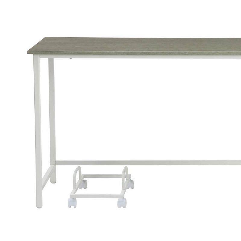 Acme Furniture 66" Dazenus Desk Gray/White Finish