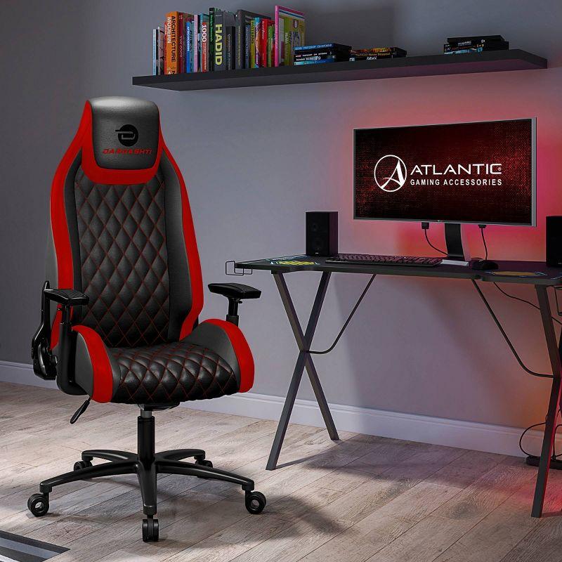 Dardashti Red and Black Ergonomic Gaming Chair with PU Leather