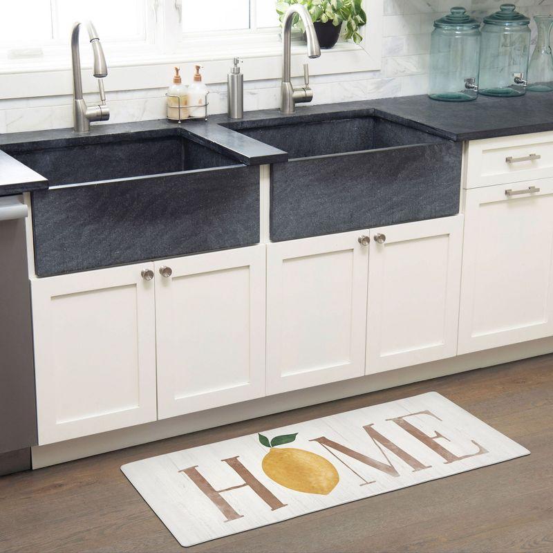 Lemon Water Resistant Anti-Fatigue Non-Skid Kitchen Mat