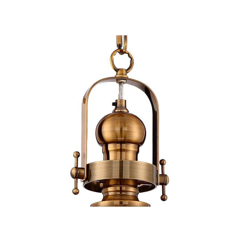 Possini Euro Design Antique Brass Pendant Lighting 13" Wide Modern Industrial Clear Glass Shade Fixture for Dining Room Living Foyer Kitchen Island