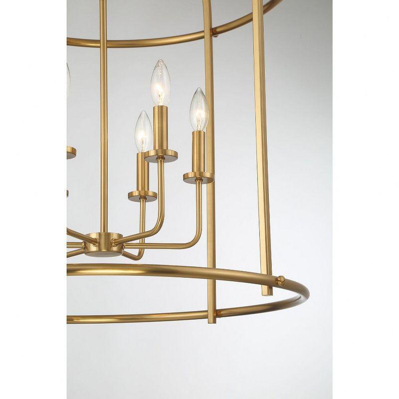 Savoy House Brookstone 6 - Light Pendant in  Warm Brass