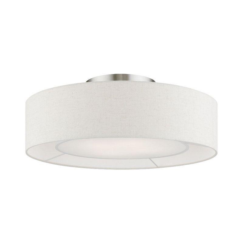 Livex Lighting Ellsworth 4 - Light Semi-Flush Mount in  English Bronze