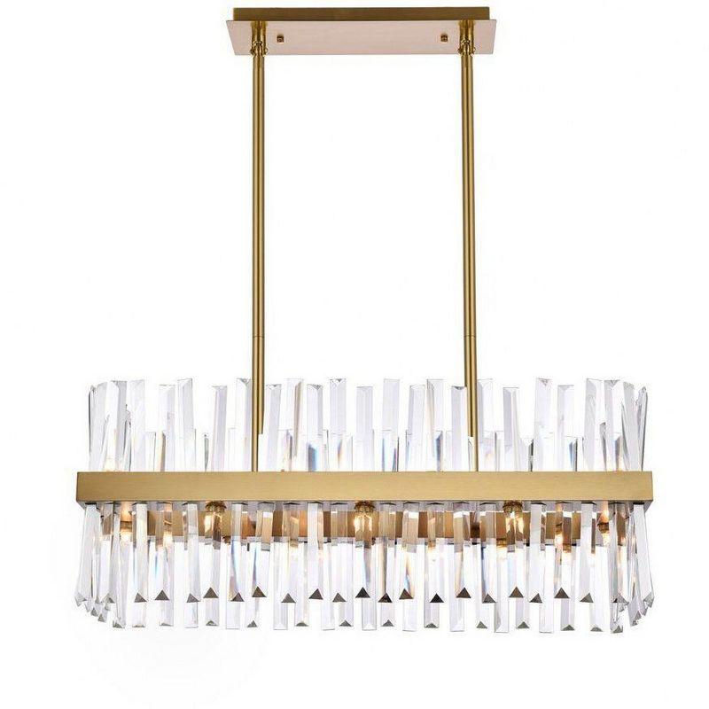 Serephina Satin Gold 16-Light Crystal Chandelier