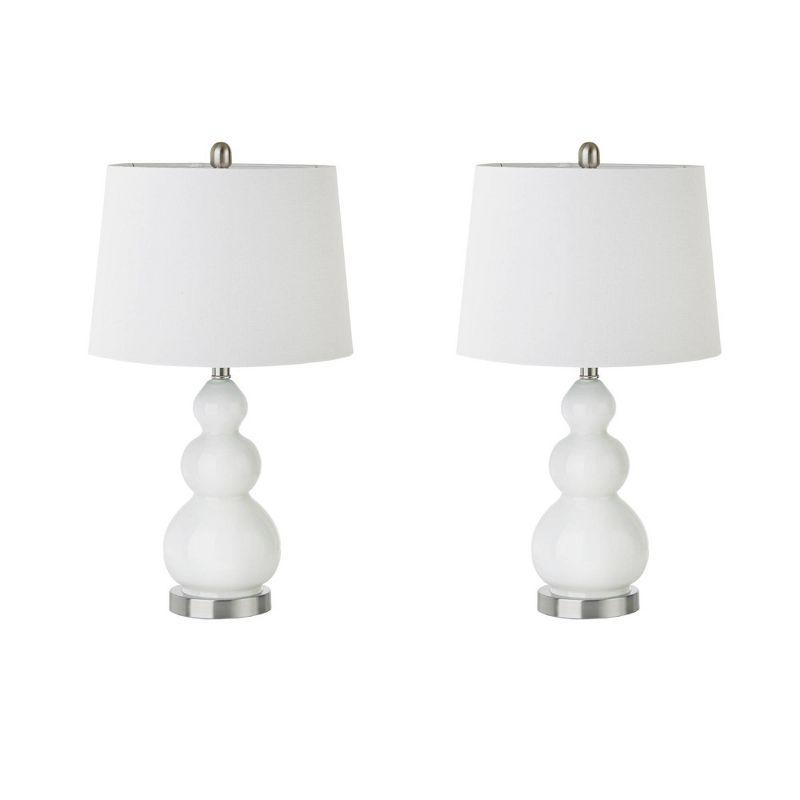 (Set of 2) 26" Covey Table Lamp (Includes LED Light Bulb) White