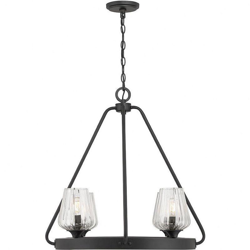 Savoy House Carlton 4 - Light Chandelier in  Matte Black