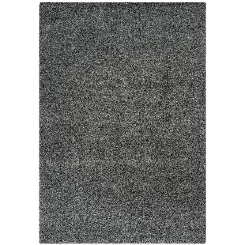 SoCal Cool 4' x 6' Dark Grey Synthetic Shag Area Rug