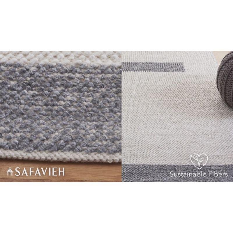 Natura NAT324 Flat Weave Indoor Area Rug - Ivory/Light Blue - 5'x8' - Safavieh