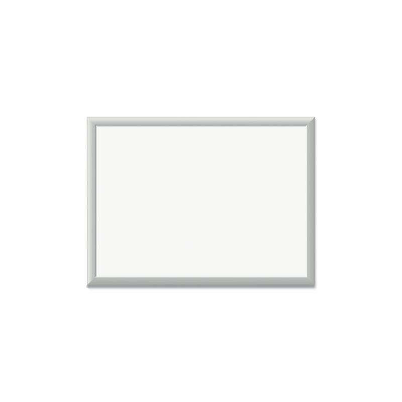 Magnetic White Dry Erase Board with Aluminum Frame, 24 x 18