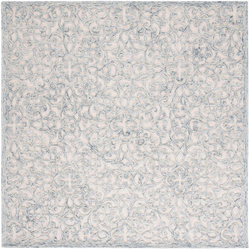 Trace TRC103 Hand Tufted Indoor Area Rug - Charcoal/Ivory - 6'x6' - Safavieh