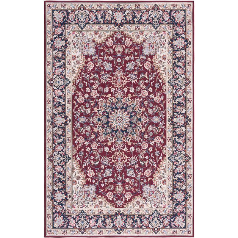 Tucson Red Synthetic 36" Hand-Knotted Easy Care Area Rug