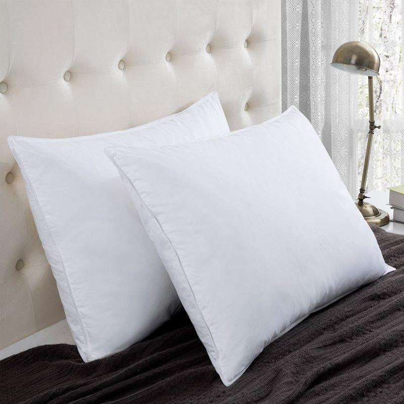 Peace Nest Gusseted Goose Down Feather Pillows Set of 2