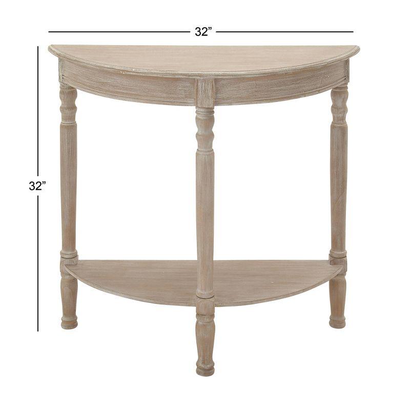 Ophelia & Co. Mcbroom Wood Half Moon 1 Shelf Console Table