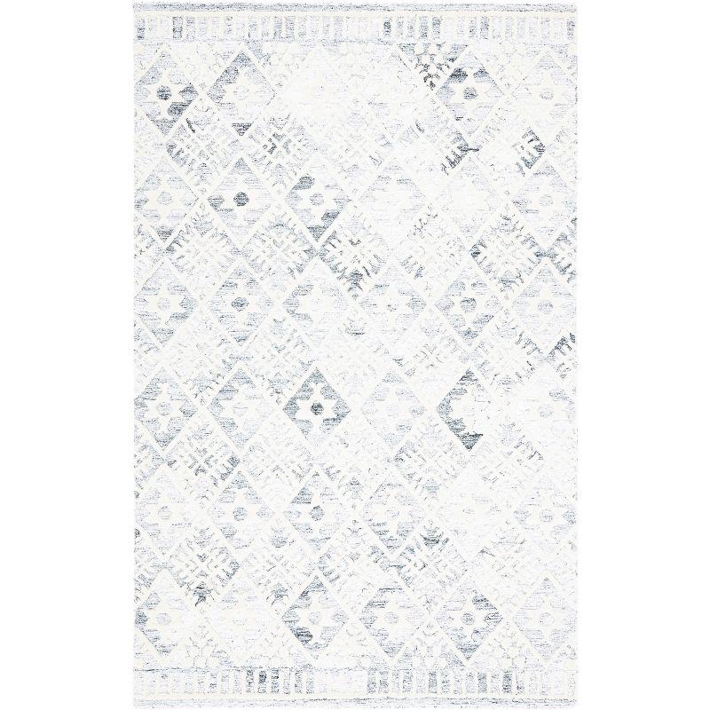Roslyn ROS803 Hand Tufted Area Rug - Grey/Ivory - 5'x8' - Safavieh.