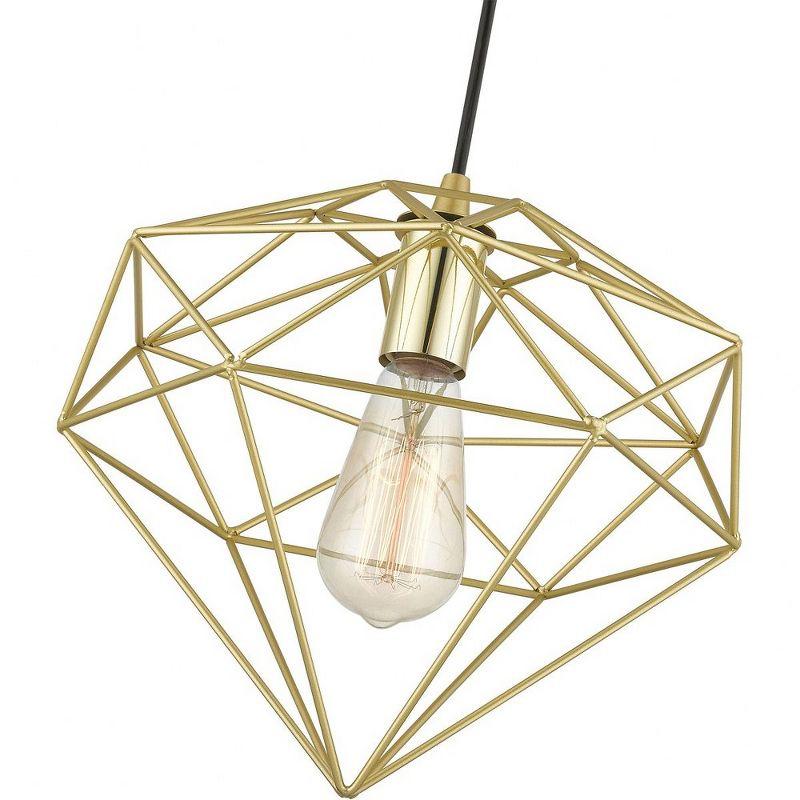 Livex Lighting Knox 1 - Light Pendant in  Soft Gold/Polished Brass