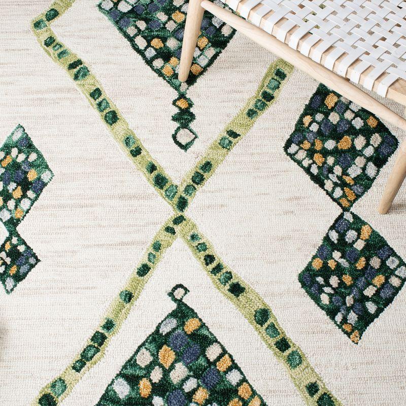 Aspen APN702 Hand Tufted Area Rug - Green/Ivory - 7'x7' - Safavieh.