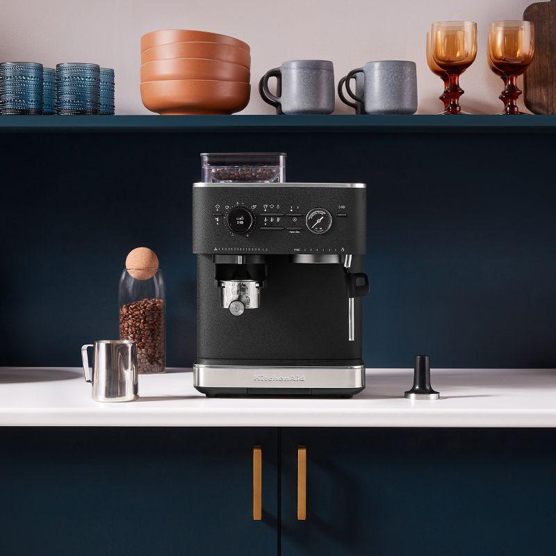 KitchenAid ® Semi-Automatic Espresso Machine in Cast Iron Black