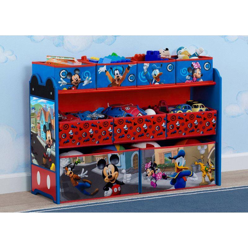 Delta Children Deluxe 9 Bin Design and Store Toy Organizer - Mickey Mouse