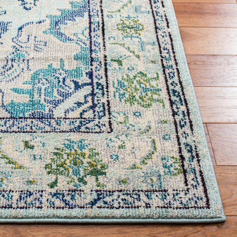 Monaco MNC243 Power Loomed Indoor Area Rug - Light Blue/Ivory - 8'x10' - Safavieh