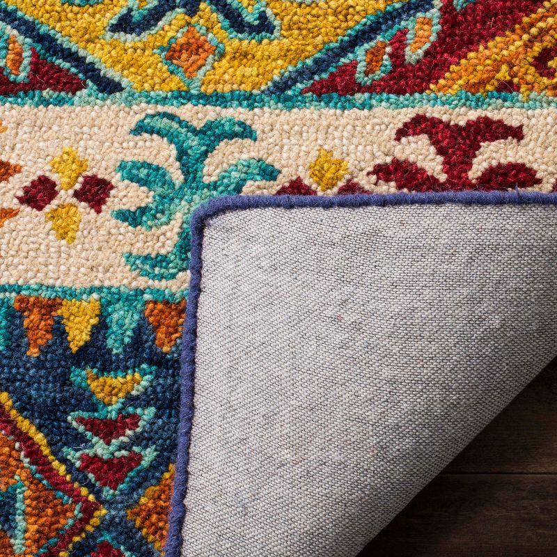 Aspen APN502 Hand Tufted Indoor Area Rug - Navy/Ivory - 9'x12' - Safavieh