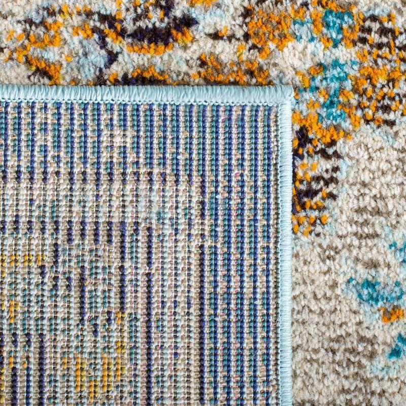Madison MAD473 Power Loomed Indoor Area Rug - Blue/Light Blue - 9'x9' - Safavieh