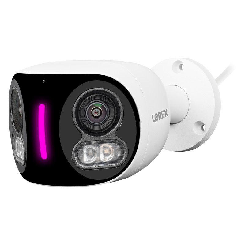 Lorex Lorex Wi-Fi 4K Dual-Lens Smart Security Camera with Smart Security Lighting, White, W891UAD-E