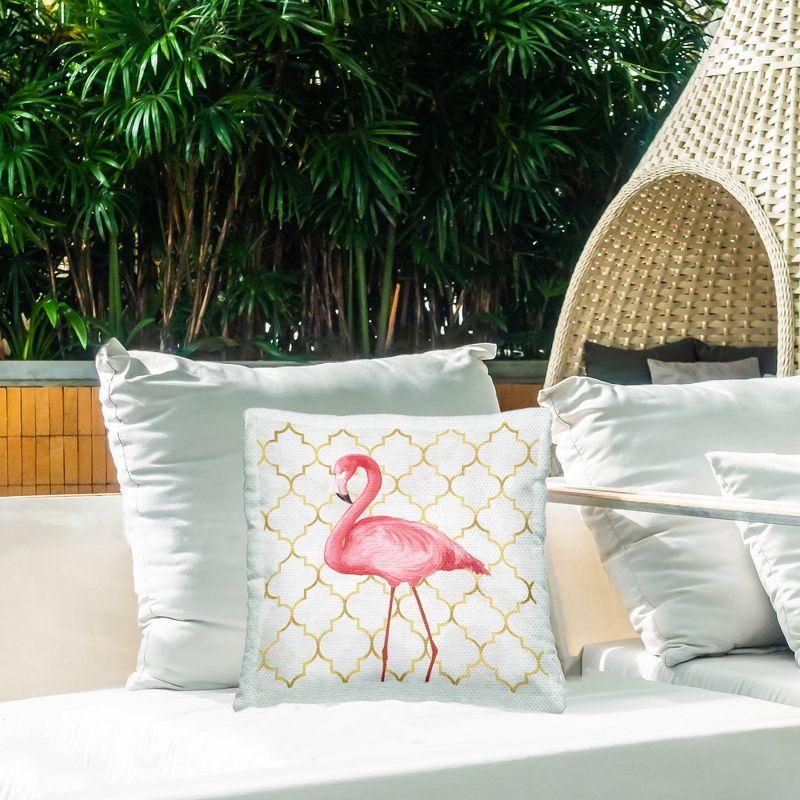 Geometric Indoor/Outdoor Throw Pillow