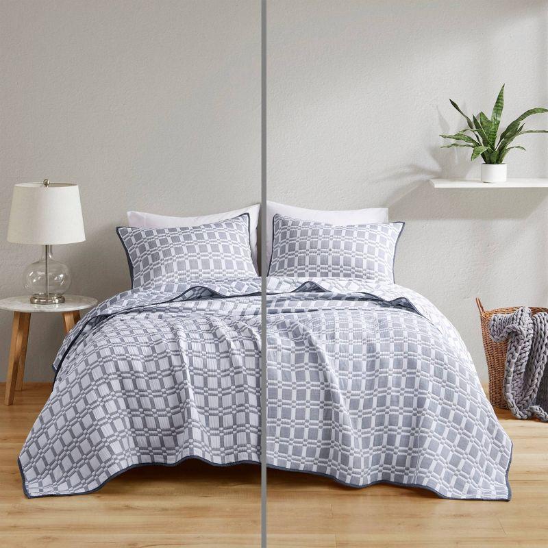 Harlow 3 Piece Reversible Matelasse Coverlet Set