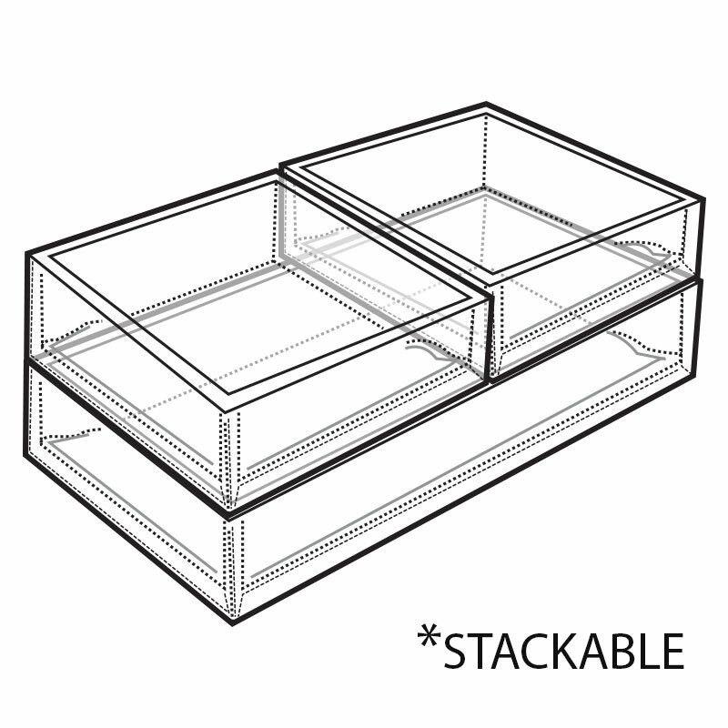 Azar Displays Deluxe Tray 3 Piece Set - Square Trays and Large Tray