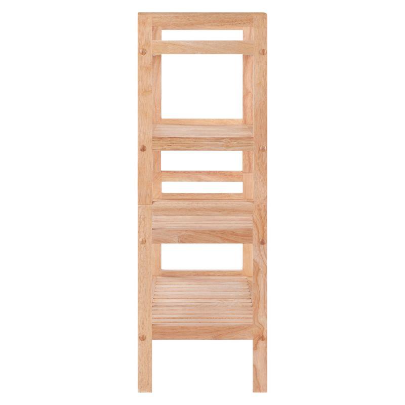 2pc Mercury Stackable Shoe Rack Set Natural - Winsome: Hardwood Organizer for Closet & Entryway