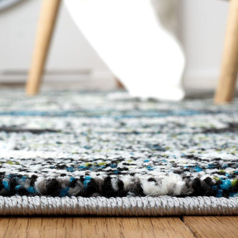 Vintage Hamadan VTH211 Power Loomed Indoor Area Rug - Dark Grey/Ivory - 4'x6' - Safavieh