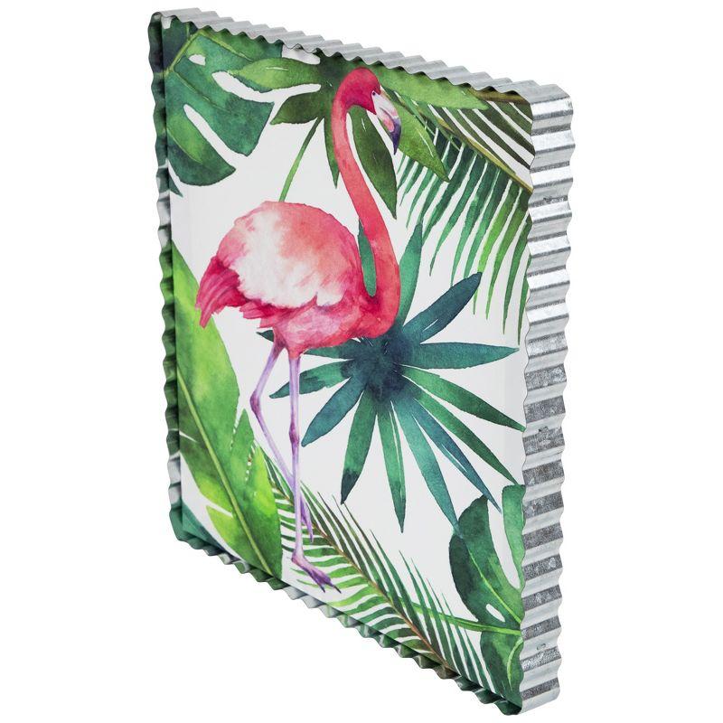 Northlight Pink Flamingo Tropical Framed Canvas Wall Art - 12"