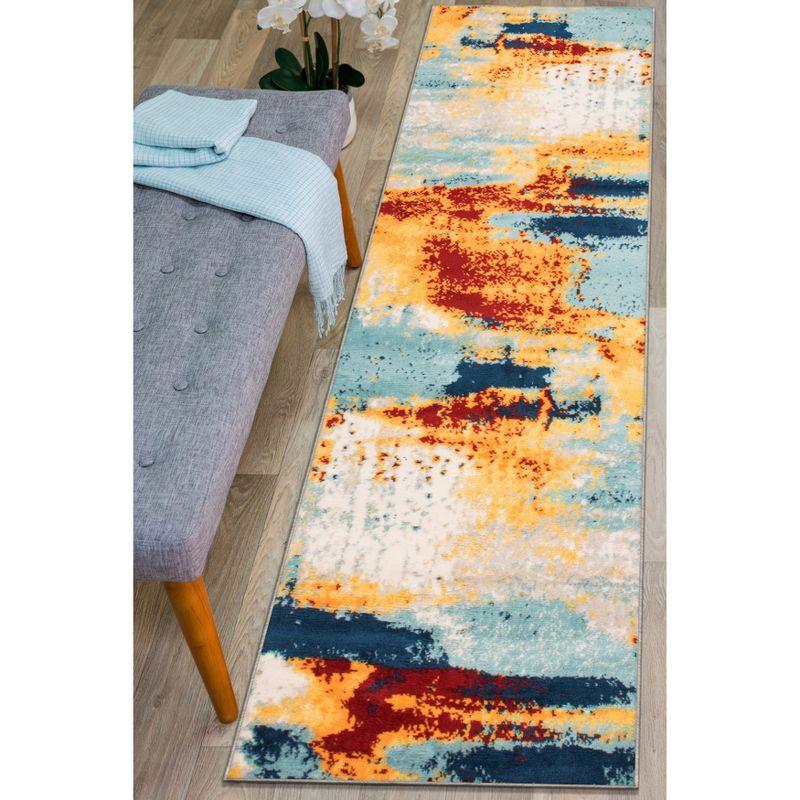 World Rug Gallery Bohemian Abstract Modern Area Rug