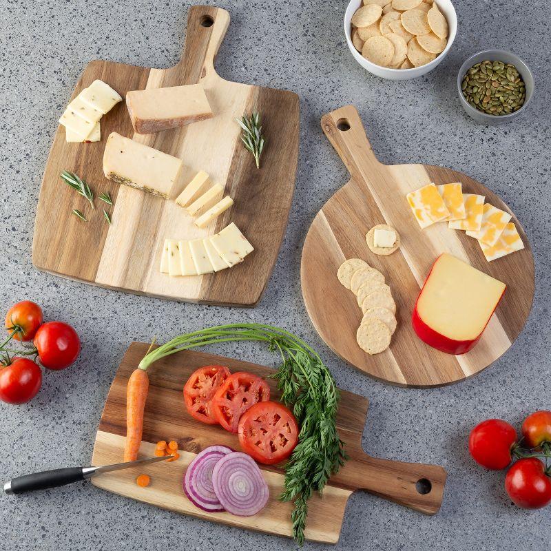 Classic Cuisine 3PC Acacia Wood Cutting Board Set