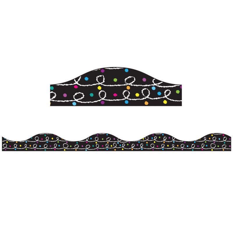 Ashley Productions Magnetic Border Chalk Loops with Color Chalk Dots (Set of 6)