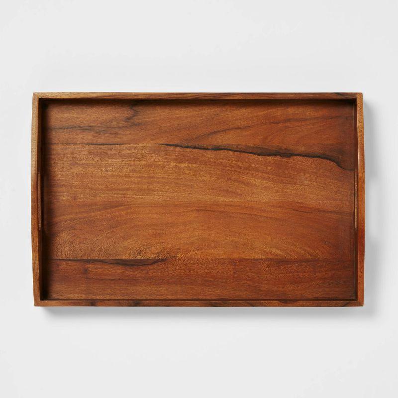 20" x 13" Wood Signature Serving Tray - Threshold™