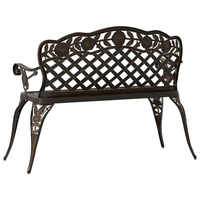 vidaXL Patio Bench 42.5" Cast Aluminum Bronze