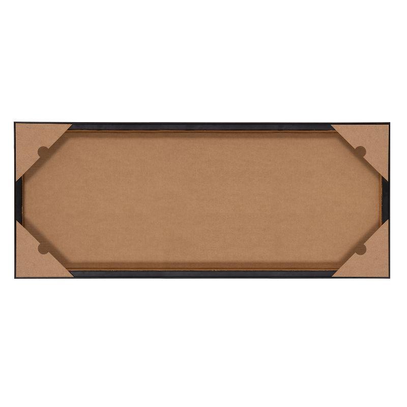 18" x 40" Sylvie The Tide Waits for No Man Framed Canvas by Nel Whatmore Gold - Kate & Laurel All Things Decor: Panoramic Ocean Landscape