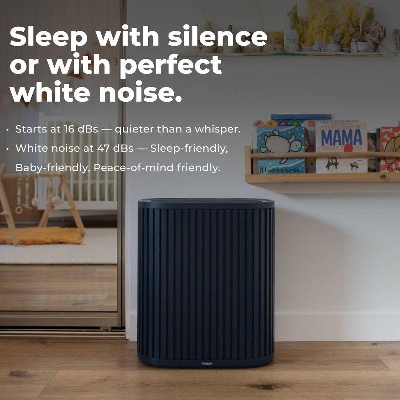 Windmill Windmill Smart Air Purifier for Home – Beautiful Modern Design – 3 in 1 with Medical Grade HEPA Activated Carbon Filter and Pre Filter – Quiet with White Noise Mode – Laser Sensor – Covers up to 1950 sq ft – Great for Smoke Dust Pets and Allergies