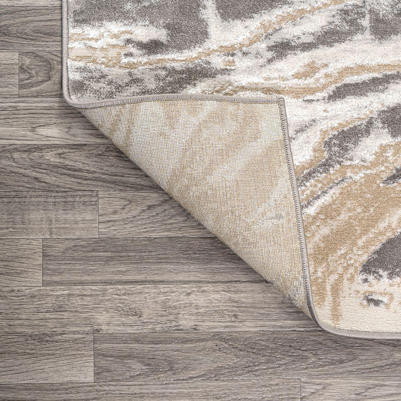 JONATHAN Y Swirl Marbled Abstract Beige/Ivory 5 ft. x 8 ft. Area Rug