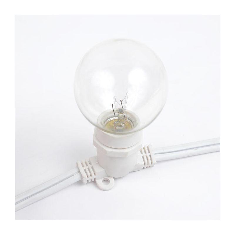 Novelty Lights E17 Intermediate Base 264 Bulbs Socket String White Wire 330 Feet (Bulbs Not Included)