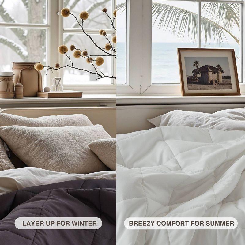 Madison Park Lightweight Down Alternative Blanket with Satin Trim
