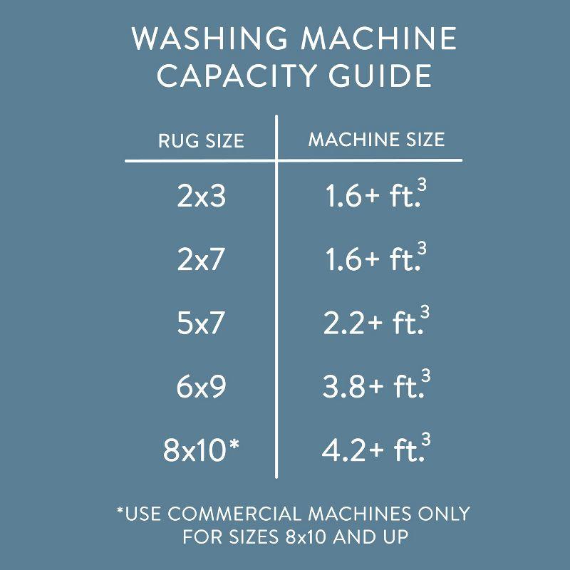 Town & Country Basic Layne Everwash Non-Slip Backing Area Rug Cream/Beige