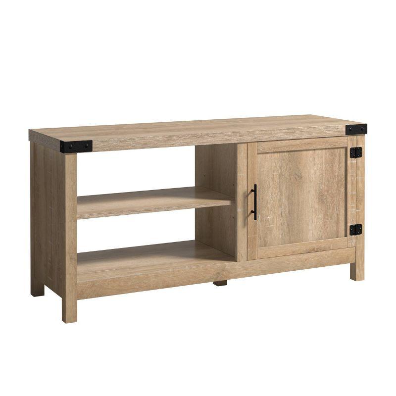 Orchard Oak 48" TV Stand with Cabinet and Shelves